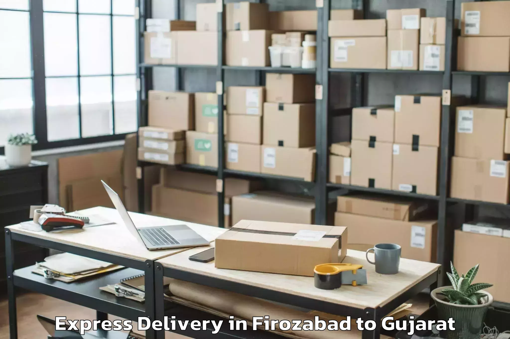 Efficient Firozabad to Ahmedabad Airport Amd Express Delivery